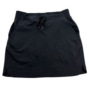 Athleta Ace Skort Black Size 2 Athletic‎ Skirt Drawstring Pockets Activewear